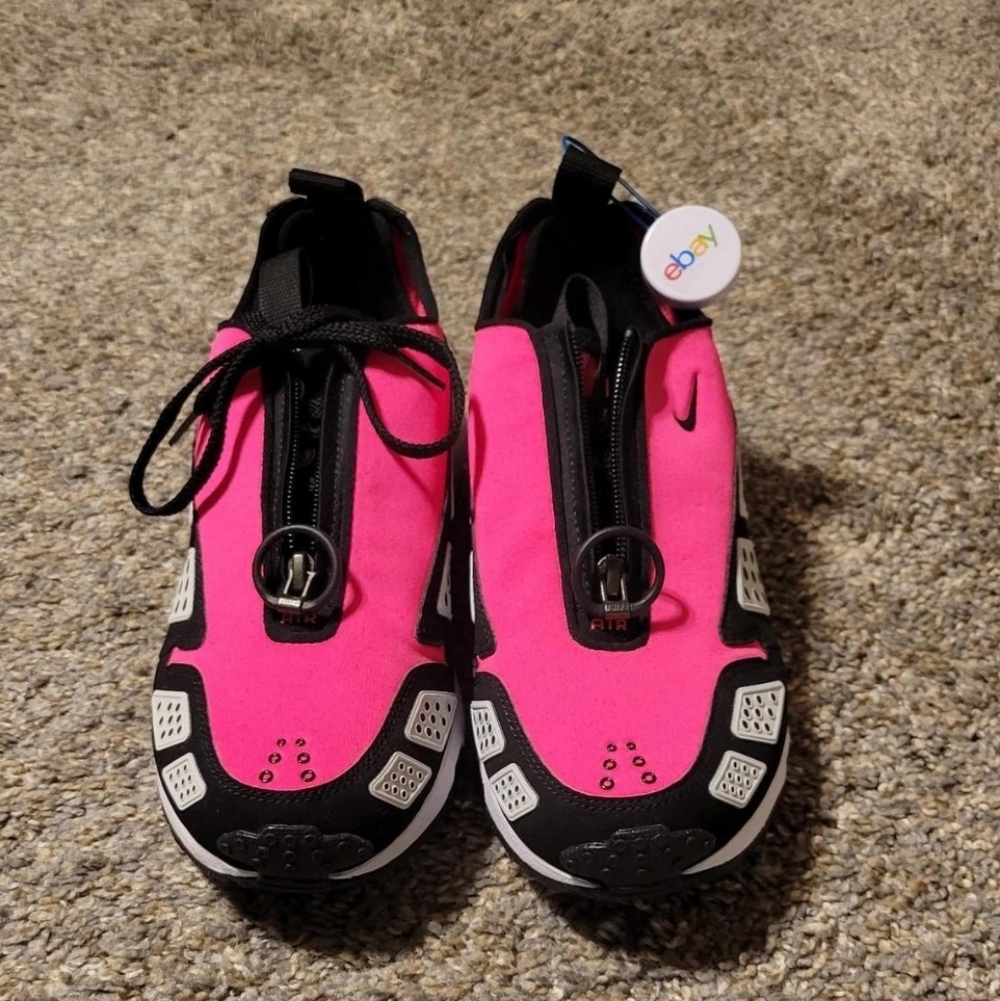 Nike Hot Pink and Black Zip-Up Athletic Sneakers
